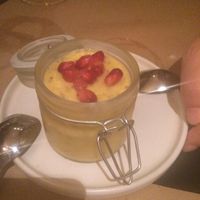 Mango chia dessert at Sesamo in Barcelona