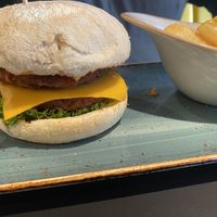 Hüttenburger mit einem Rösti  at Peter Pane in Sankt Peter-ording