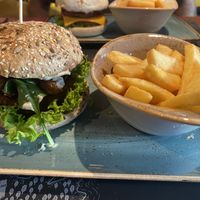 "Trüffelfee" mit gegrillten Champions und einer Trüffelcreme.   at Peter Pane in Sankt Peter-ording