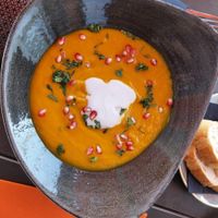 Carrot soup at Seagull Hafenbistro Kappeln in Kappeln