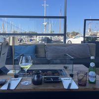 Het uitzicht   at Umai Resto Bar in Urk