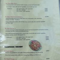 Menu 2/2 vegan/vegetarian section.  at Willis Restaurant in Berlin