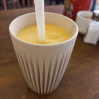 Yellow thunder smoothie at Meo Cafe in Brighton