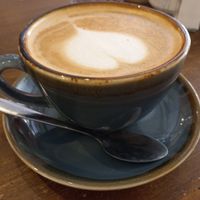 Oat latte at Meo Cafe in Brighton