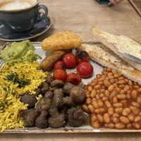 Full vegan breakfastt  at Meo Cafe in Brighton