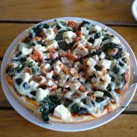 vegan pizza at Hong Sun - Raum Boon in Phuket