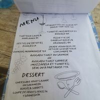 Menu at Castel Café et Gourmandise in Carcassonne