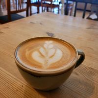 Latte (Oat Milk). at Becws Melyn in Llanberis