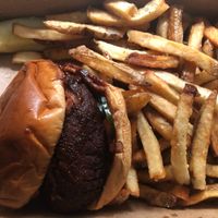 Vegan BBQ burger  at Stray Dog in Minneapolis