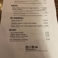 Menu (dec ‘24)  at The Auld Hoose in Edinburgh