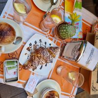 Cappuccino and croissant (vg) at Caffè Ciorfito in Naples