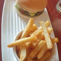 Vegan burger at The Albion Hotel in Kyneton