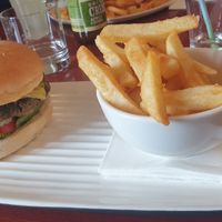 Vegan burger at The Albion Hotel in Kyneton