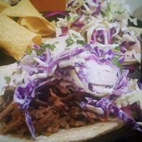 Jackfruit and fried avocado tacos at Seabirds Kitchen - The LAB in Costa Mesa