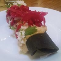 Purple potato taquito at Seabirds Kitchen - The LAB in Costa Mesa