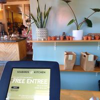 counter. where they tell you to wait 5 min even when most tables empty at Seabirds Kitchen - The LAB in Costa Mesa