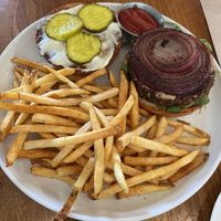 Beet burger  at Seabirds Kitchen - The LAB in Costa Mesa