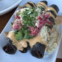 Purple potato roll tacos  at Seabirds Kitchen - The LAB in Costa Mesa