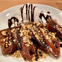 Churro spices waffles w/ vanilla bean nice cream✨  at Seabirds Kitchen - The LAB in Costa Mesa