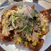 Chilaquiles: a Monday special  at Seabirds Kitchen - The LAB in Costa Mesa