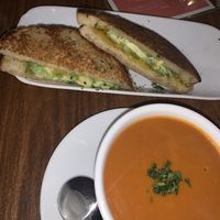 Grilled cheese w/ avocado and tomato soup... SPECTACULAR at Seabirds Kitchen - The LAB in Costa Mesa