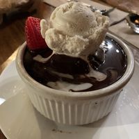 Chocolate cake w/ ice cream... wow! at Seabirds Kitchen - The LAB in Costa Mesa