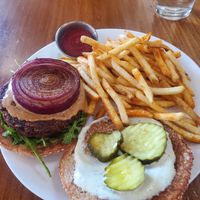 Beets Me Burger at Seabirds Kitchen - The LAB in Costa Mesa