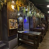 Outside seating (street side).  at pho mum in Dresden