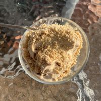 Banana ice cream   at Lahanaki - Vegan Cantina in Corfu