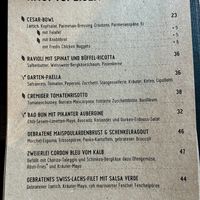 Menükarte   at Fredi in Winterthur