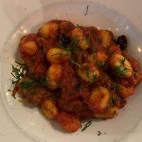 Gnocchi Provencale, so filling, could do with extra mushrooms or something at Andiamo Trattoria Rhodes in Rhodes