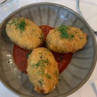 Arancini, delicious!! at Andiamo Trattoria Rhodes in Rhodes