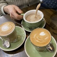 Bon soy lattes and Masala tea on soy  at 1 Or 2 Café in Griffith
