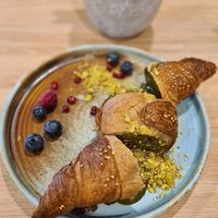 Vegan Pistaccio Croissant at Zili's Health Bar in Budapest