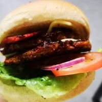 Double Bacon Cheeze Burger at Vegan Vice in Felixstowe