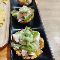 Canastas acevichadas, buenísimas! at La Causa in Zaragoza