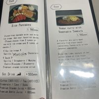 menu  at Vegan Cafe Tsukineko in Osaka
