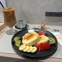 Rice flour pancake   at Vegan Cafe Tsukineko in Osaka