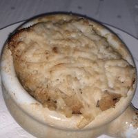 Onion Soup. at Elements Restaurant in Oranjestad