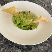 Delicious Guacamole served with only 2 chips lol   at Elements Restaurant in Oranjestad
