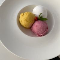 Assorted Sorbet Scoops  at Elements Restaurant in Oranjestad