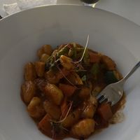 Potato gnocchi   at Elements Restaurant in Oranjestad