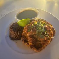 Cauliflower Steak at Elements Restaurant in Oranjestad