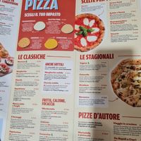 Menu at Rossopomodoro in Como