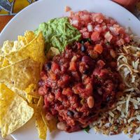 Vegan Huevos Rancheros at Bohemian Cafe in Kelowna