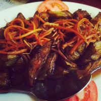 Grilled Eggplant!!  at Aubergine Cafe in Hanoi