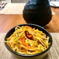 Stir fry noodles  at Cosmic Kitchen in Dubai