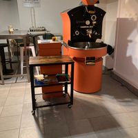 Basement roastery  at Corde Coffee  in Geneva