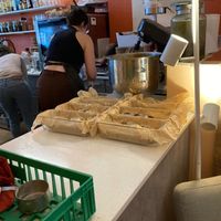 On site baking  at Corde Coffee  in Geneva