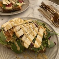 Poisvocado toast with extra tofu  at Corde Coffee  in Geneva